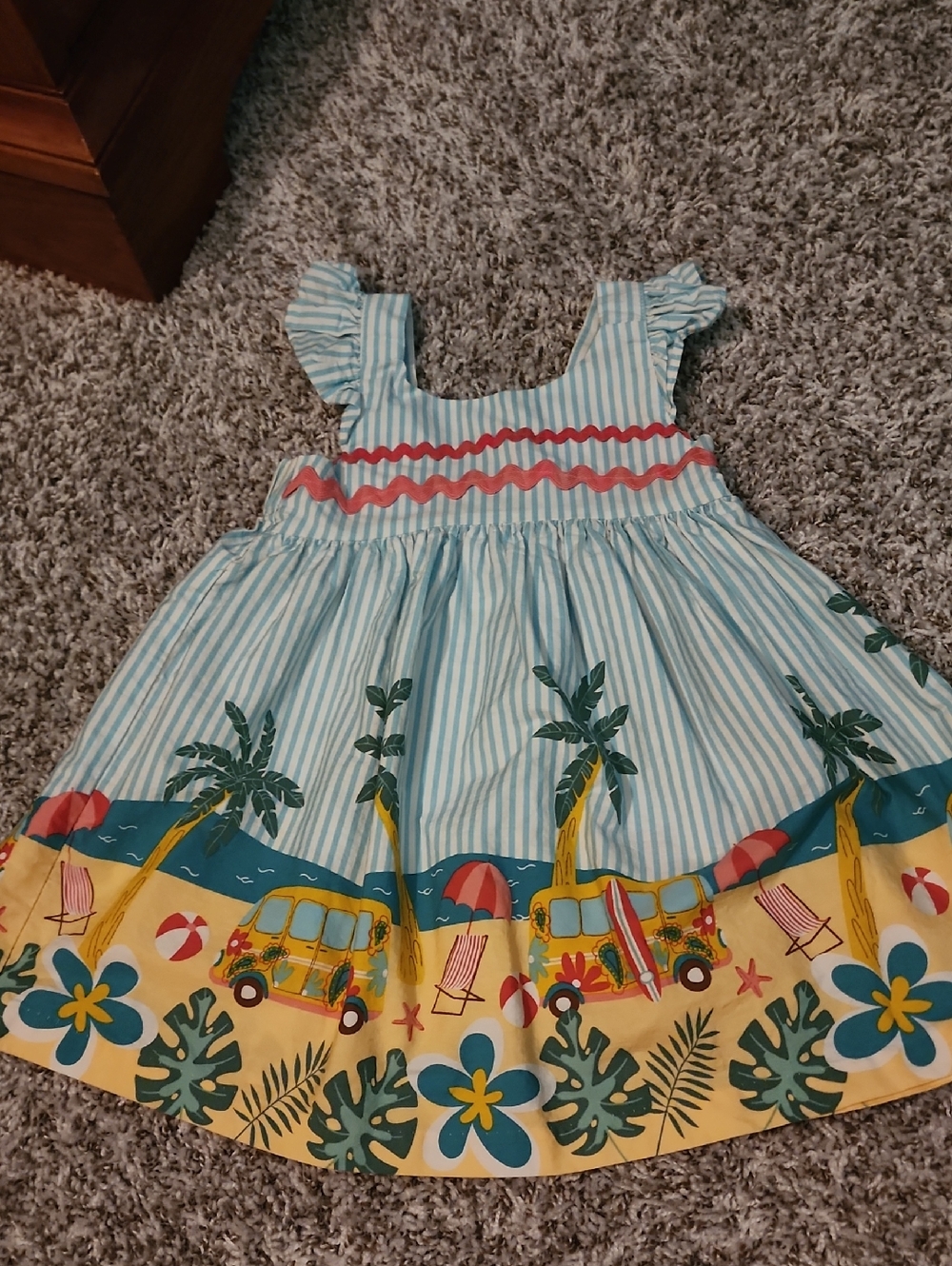 Iris And Ivy Toddler 2T Beach Themed Dress, Preowned But VGUC